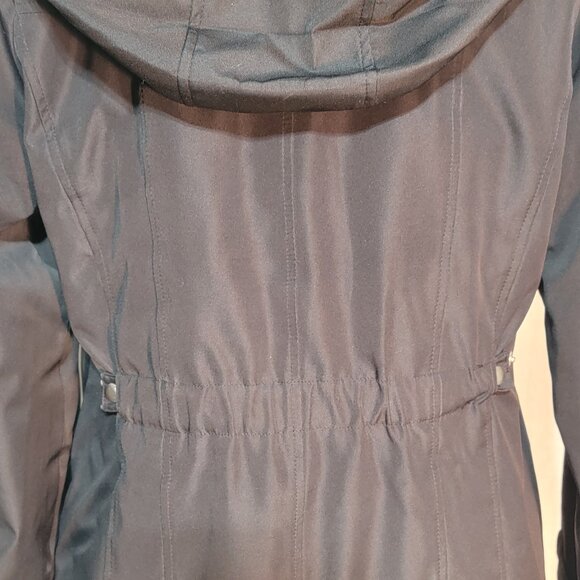 BLACK WOMEN'S WINTER RAINCOAT/ALL-PURPOSE COAT W/HOOD WEATHERPROOF BRAND - Picture 4 of 8